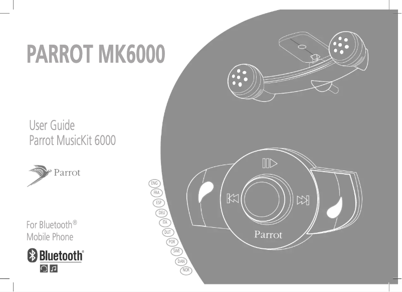 Page 1 de la notice Manuel utilisateur Parrot MK6000
