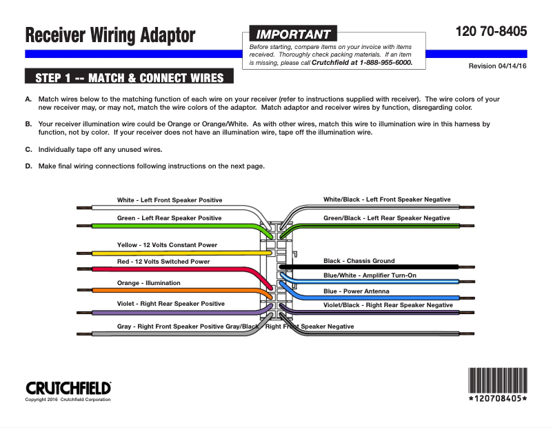 Page n°1 - Manuel utilisateur Metra 70-8405