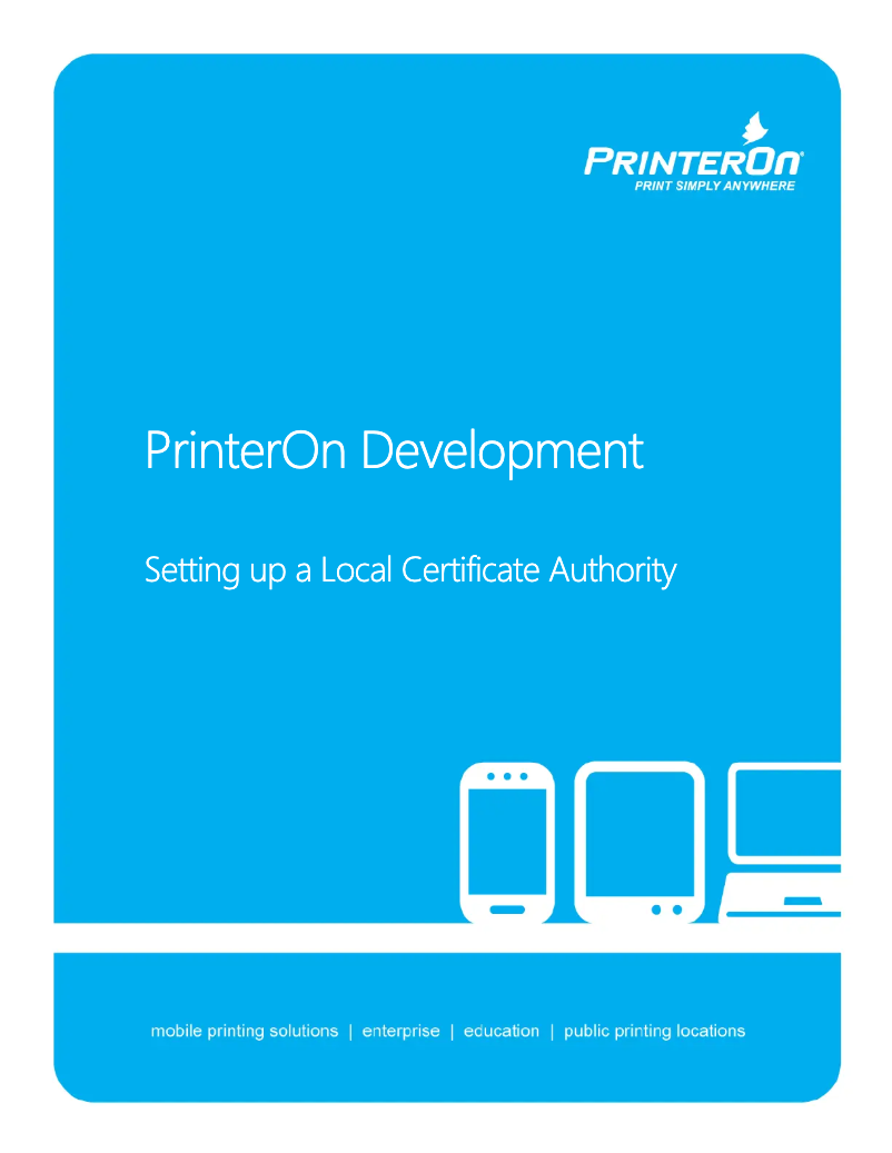 Page 1 de la notice Guide d'installation HP PrinterOn