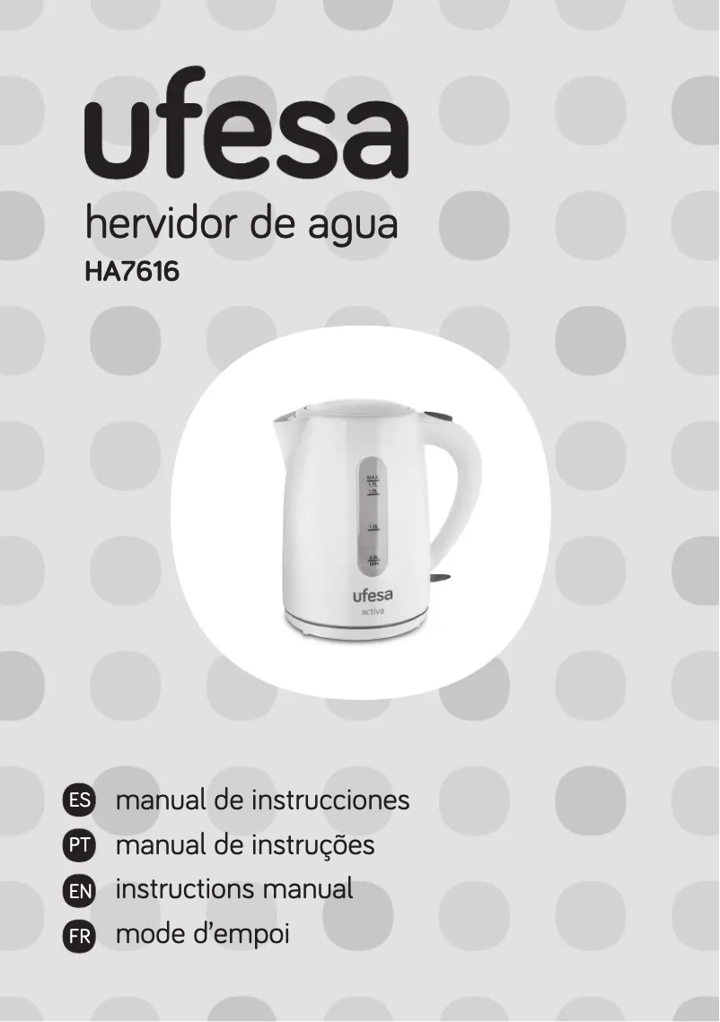 Page 1 de la notice Manuel utilisateur Ufesa HA7616