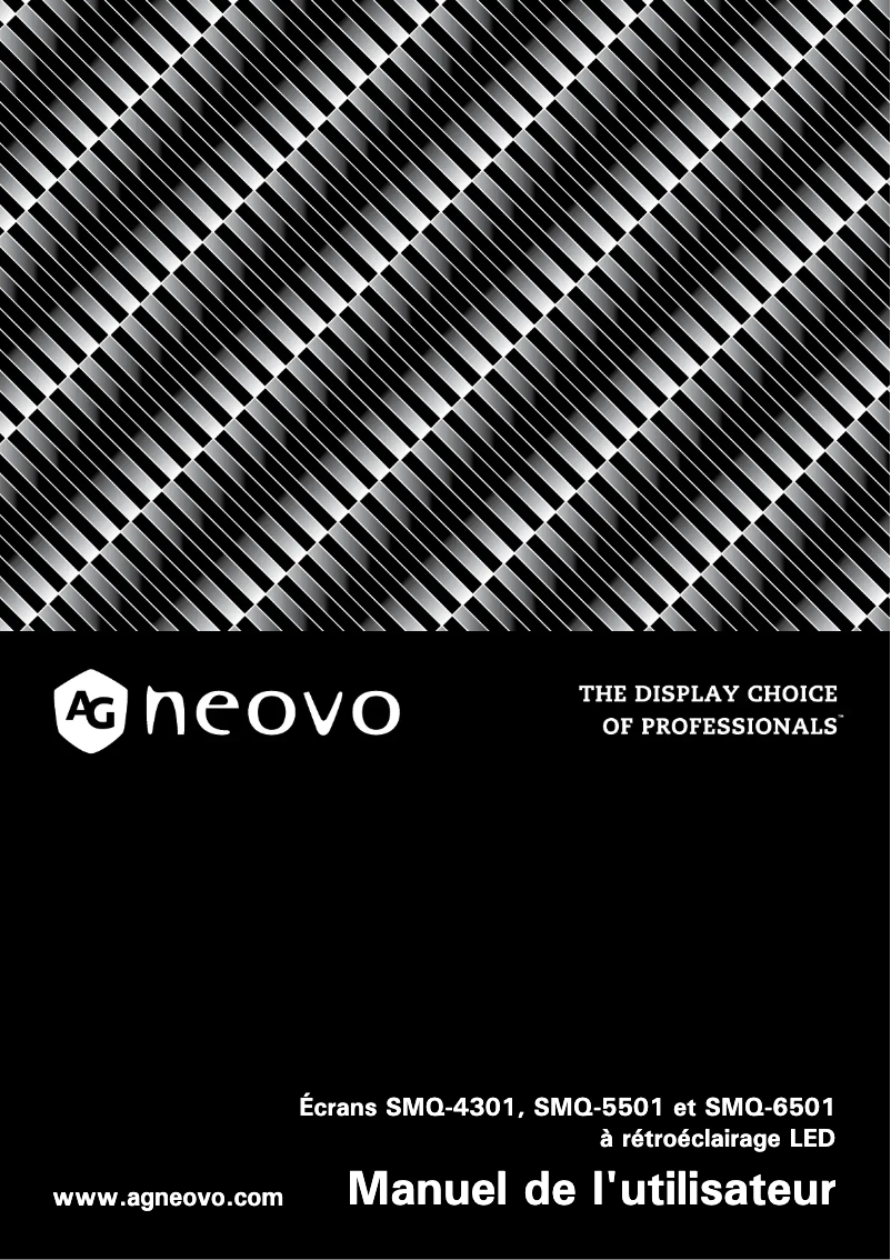 Page 1 of the manual User Manual AG Neovo SMQ-4301