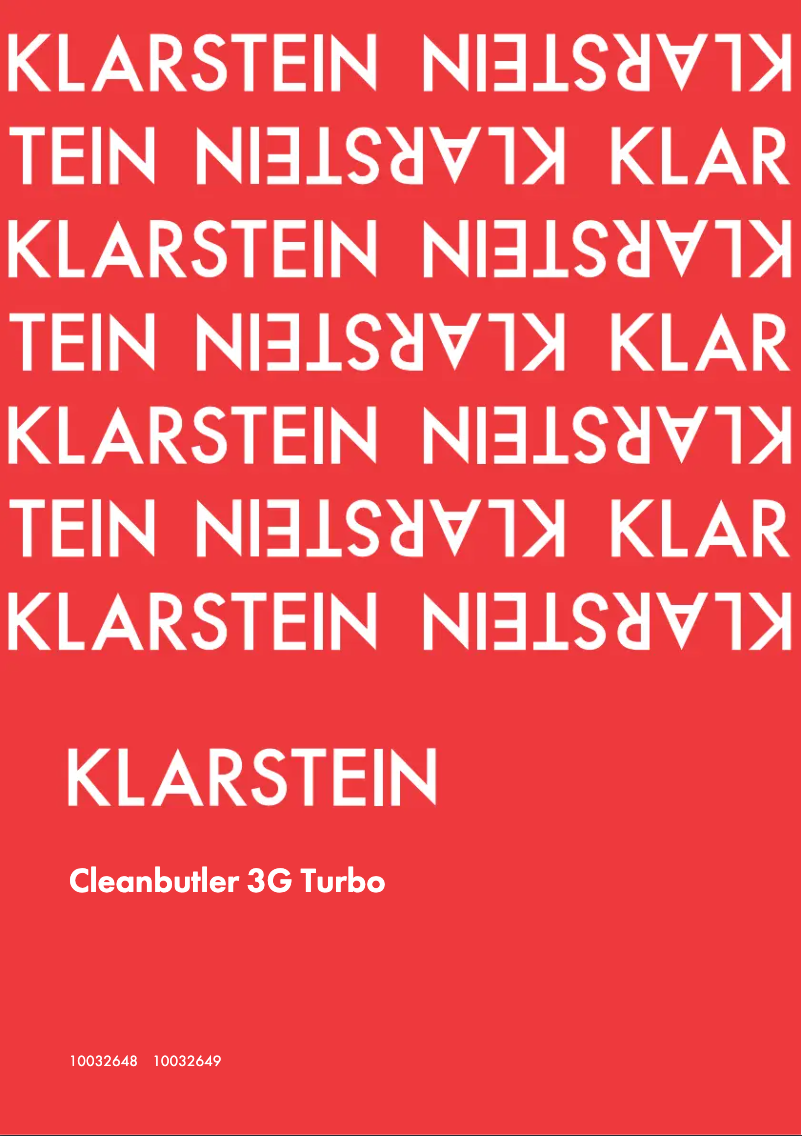 Image de la première page du manuel de l'appareil 10032649