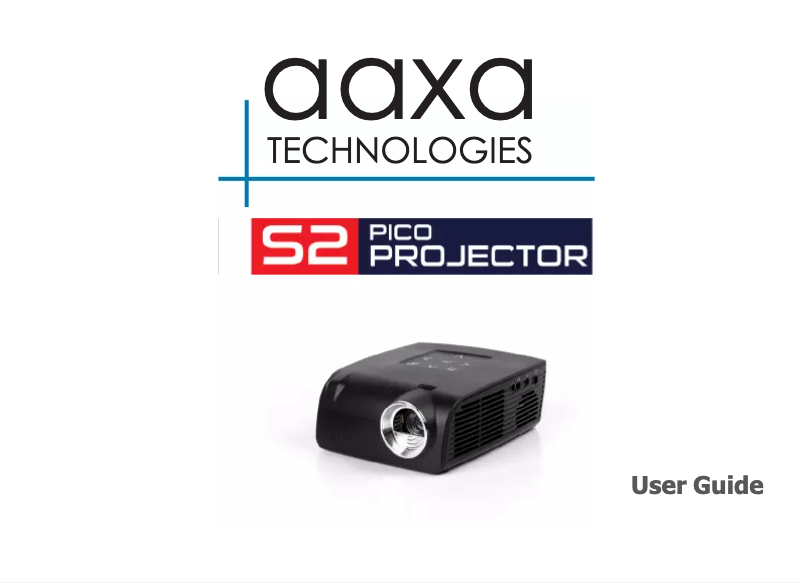 Page n°1 - Manuel utilisateur AAXA Technologies S2