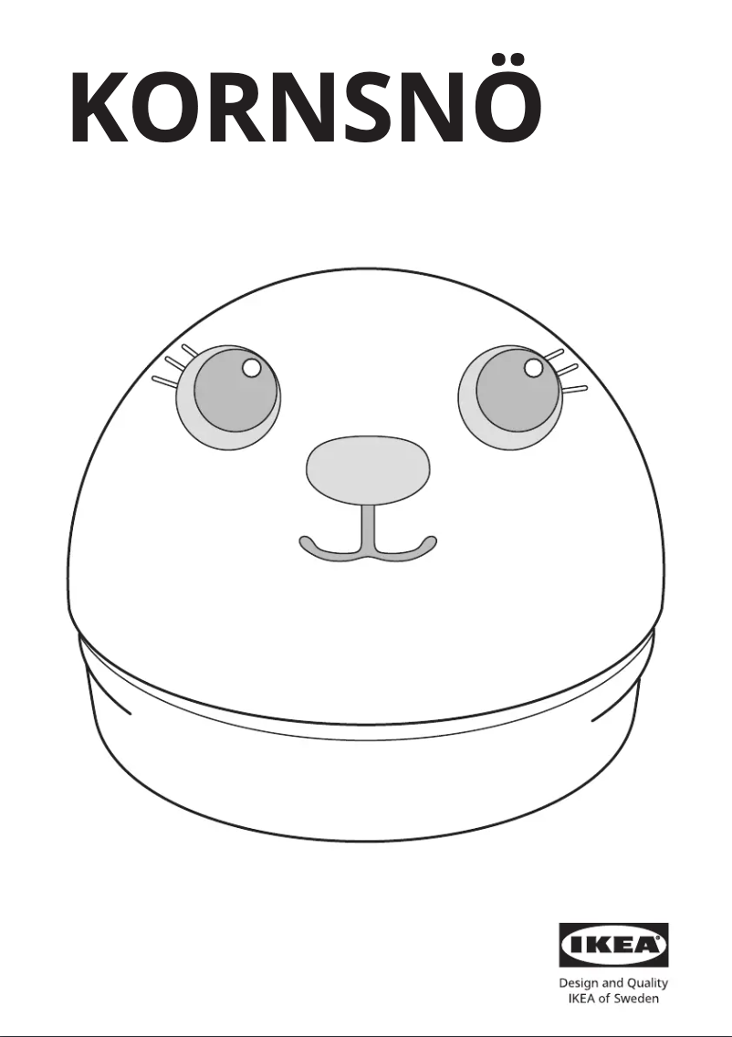 Image de la première page du manuel de l'appareil KORNSNÖ 804.408.92