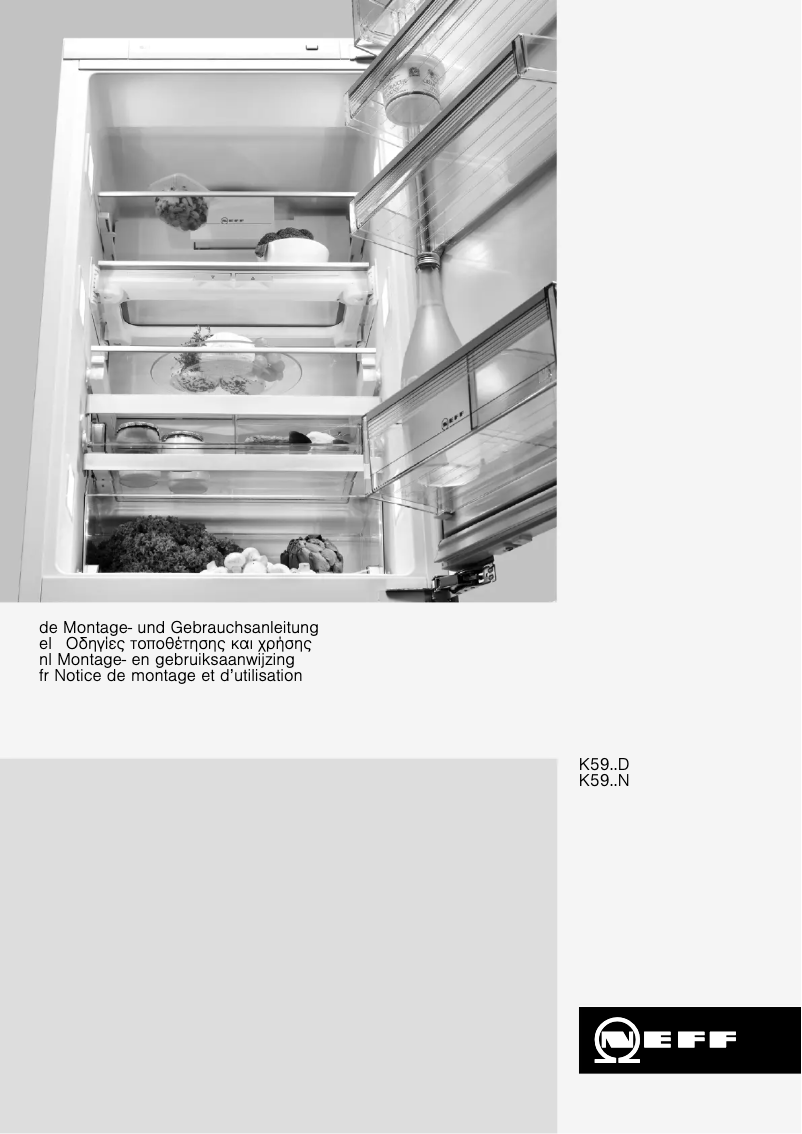 Page n°1 - Manuel utilisateur Neff K5950N1