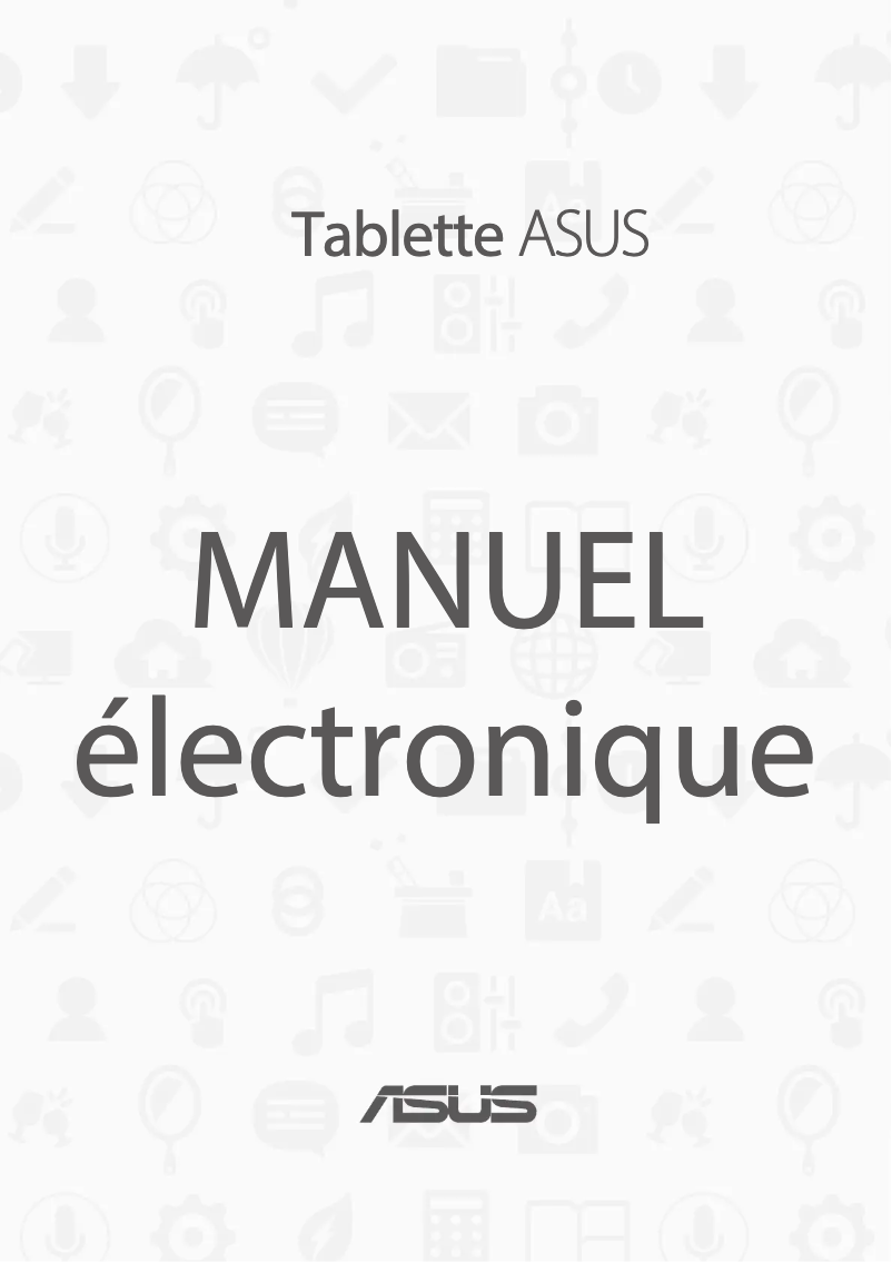 Image de la première page du manuel de l'appareil ZenPad S 8.0