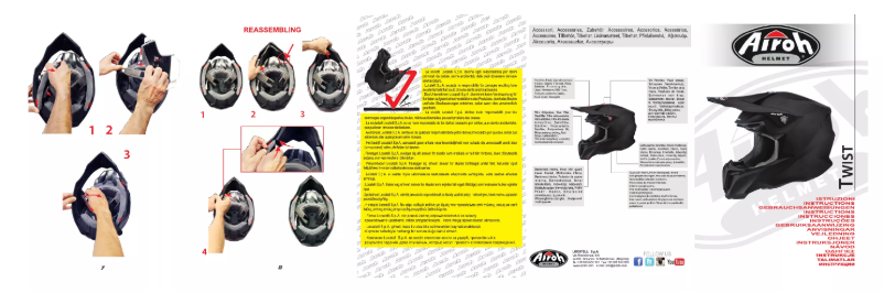 Page 1 de la notice Manuel utilisateur Airoh Twist