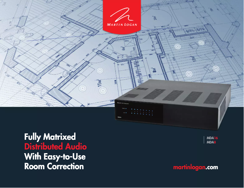 Page 1 de la notice Brochure Martin Logan MDA8D