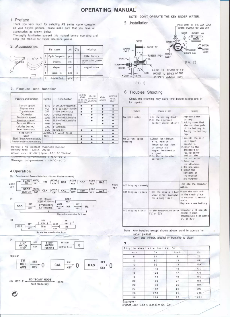 Page 1 de la notice Manuel utilisateur Assize AS-11