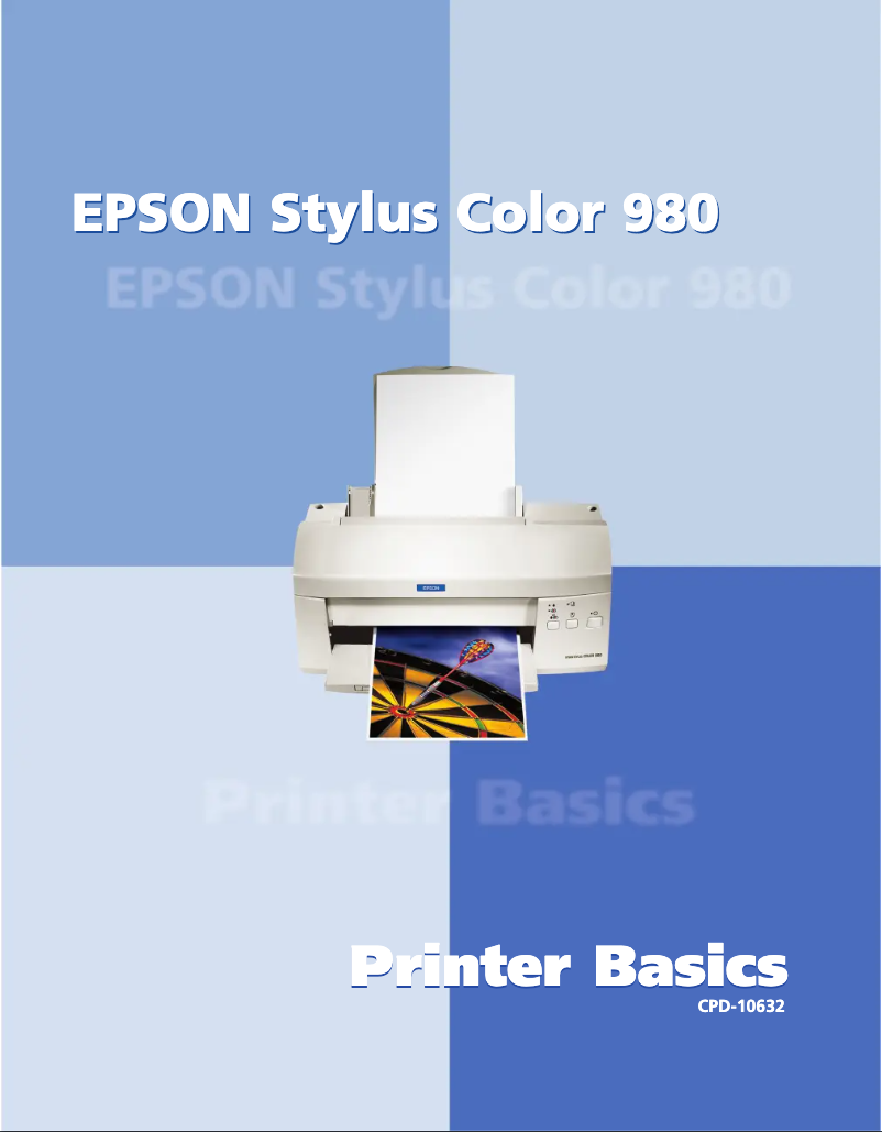 Page n°1 - Manuel utilisateur Epson Stylus Color 980N