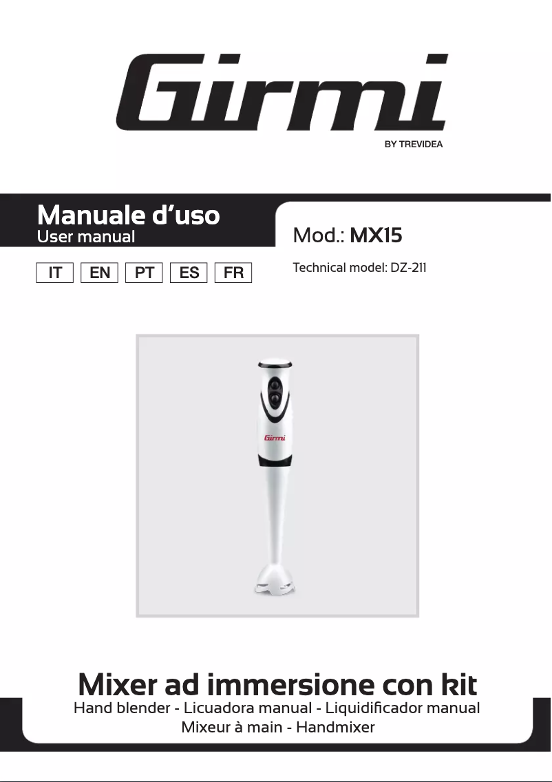 Image de la première page du manuel de l'appareil MX15