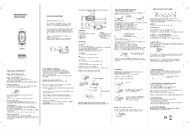 Image de la première page du manuel de l'appareil Fitty No.1 G