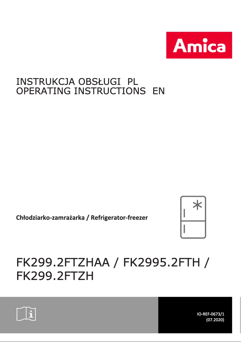 Page 1 de la notice Manuel utilisateur Amica FK2995.2FTH