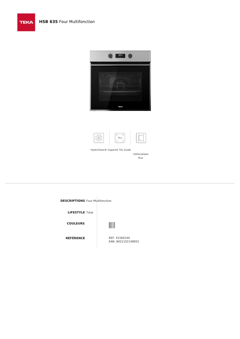 Image de la première page du manuel de l'appareil HSB 635