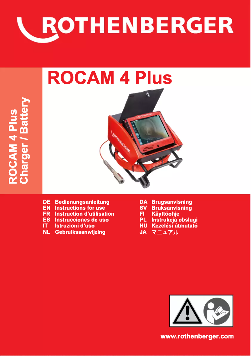Page n°1 - Manuel utilisateur Rothenberger ROCAM 4 Plus