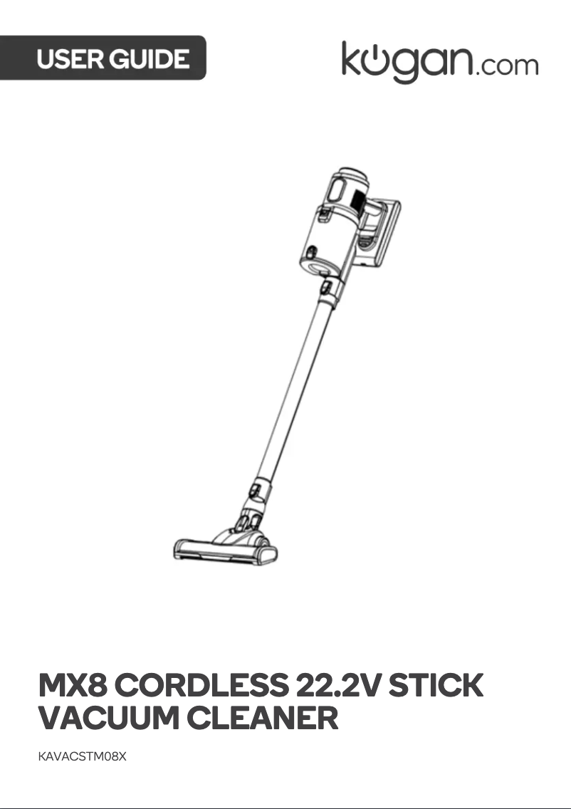 Page 1 de la notice Manuel utilisateur Kogan MX8 Cordless