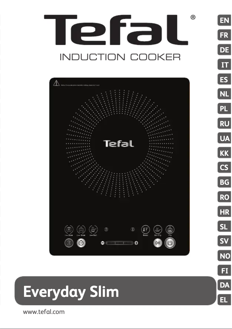 Page 1 de la notice Manuel utilisateur Tefal Everyday Slim IH2108