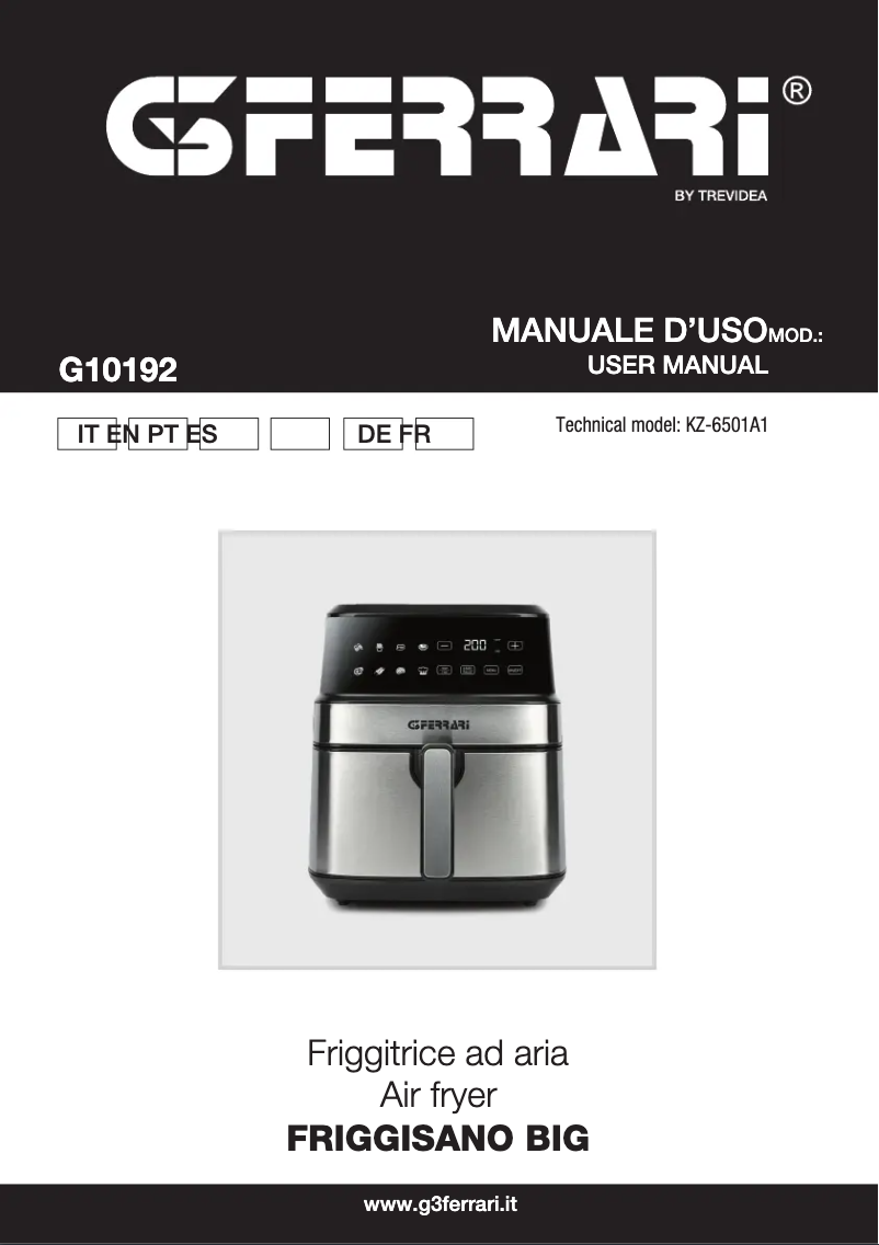 Page n°1 - Manuel utilisateur G3 Ferrari Friggisano Big G10192
