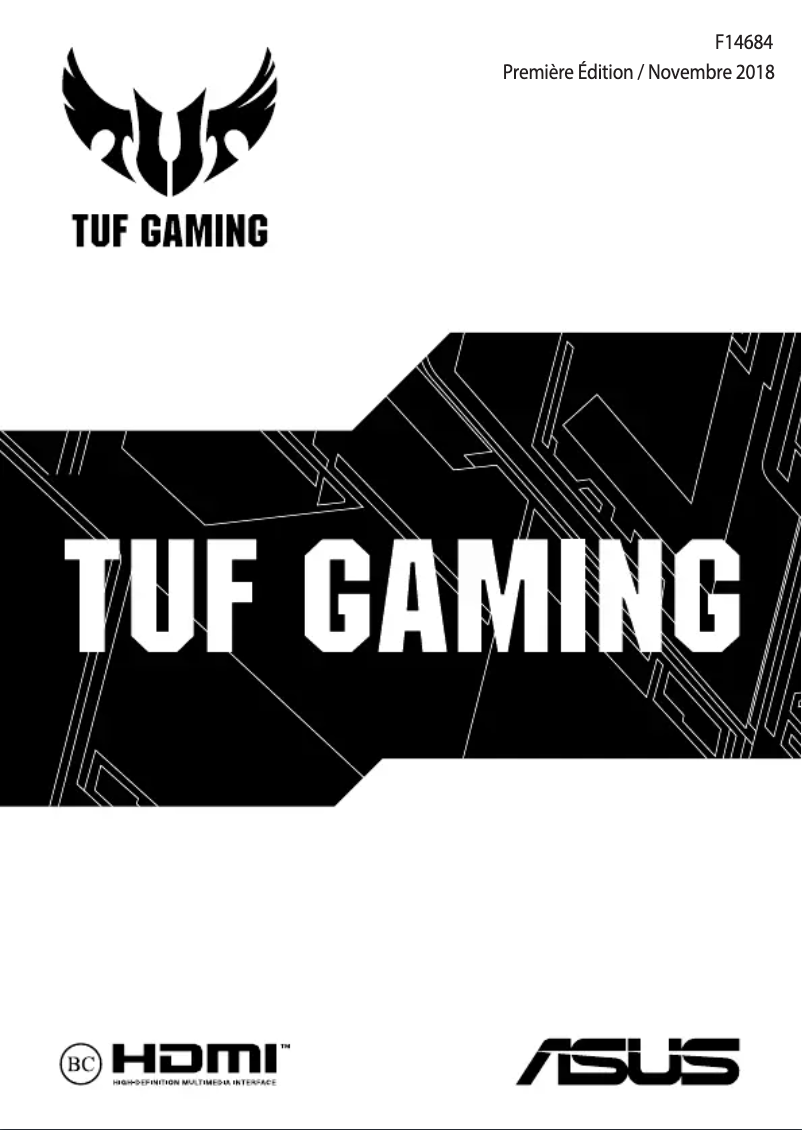 Page 1 de la notice Manuel utilisateur Asus TUF Gaming FX705DY
