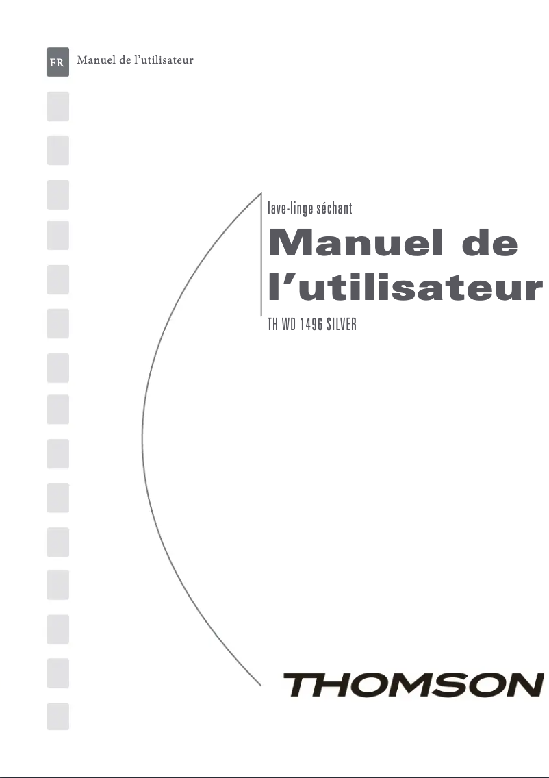 Page 1 de la notice Manuel utilisateur Thomson TH WD 1496 Silver