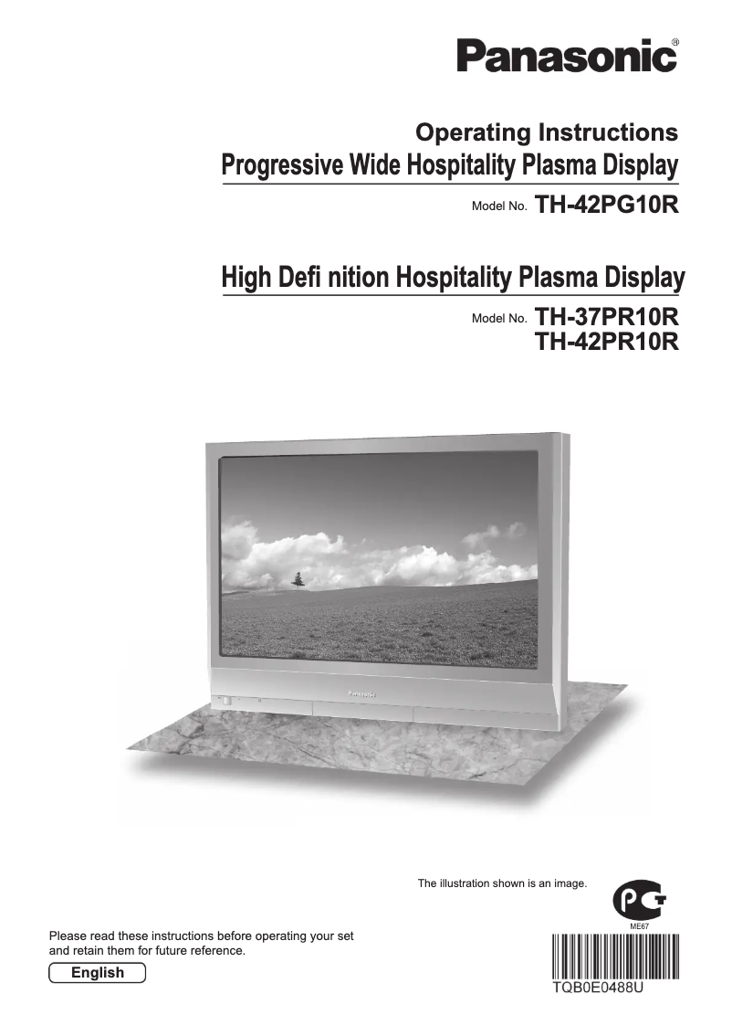 Imagen de la primera página del manual del dispositivo TH-42PG10R