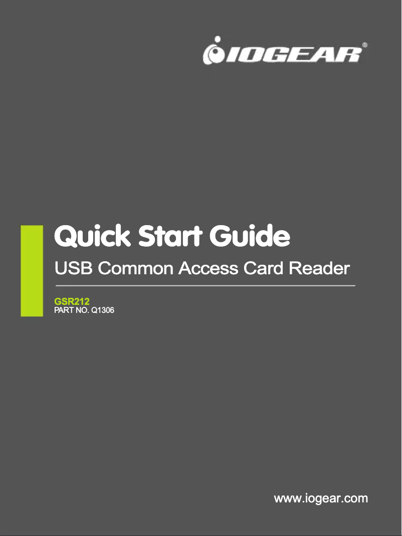 Image de la première page du manuel de l'appareil GSR212