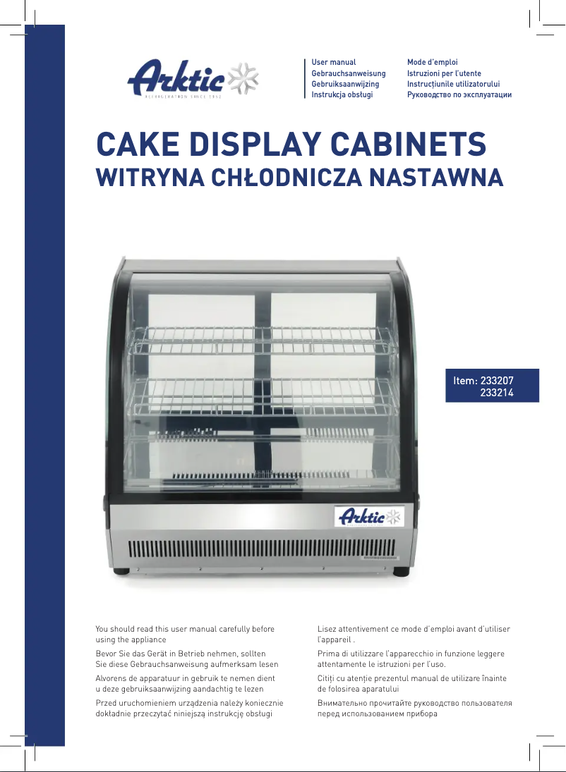 Page n°1 - Manuel utilisateur Arktic 233207