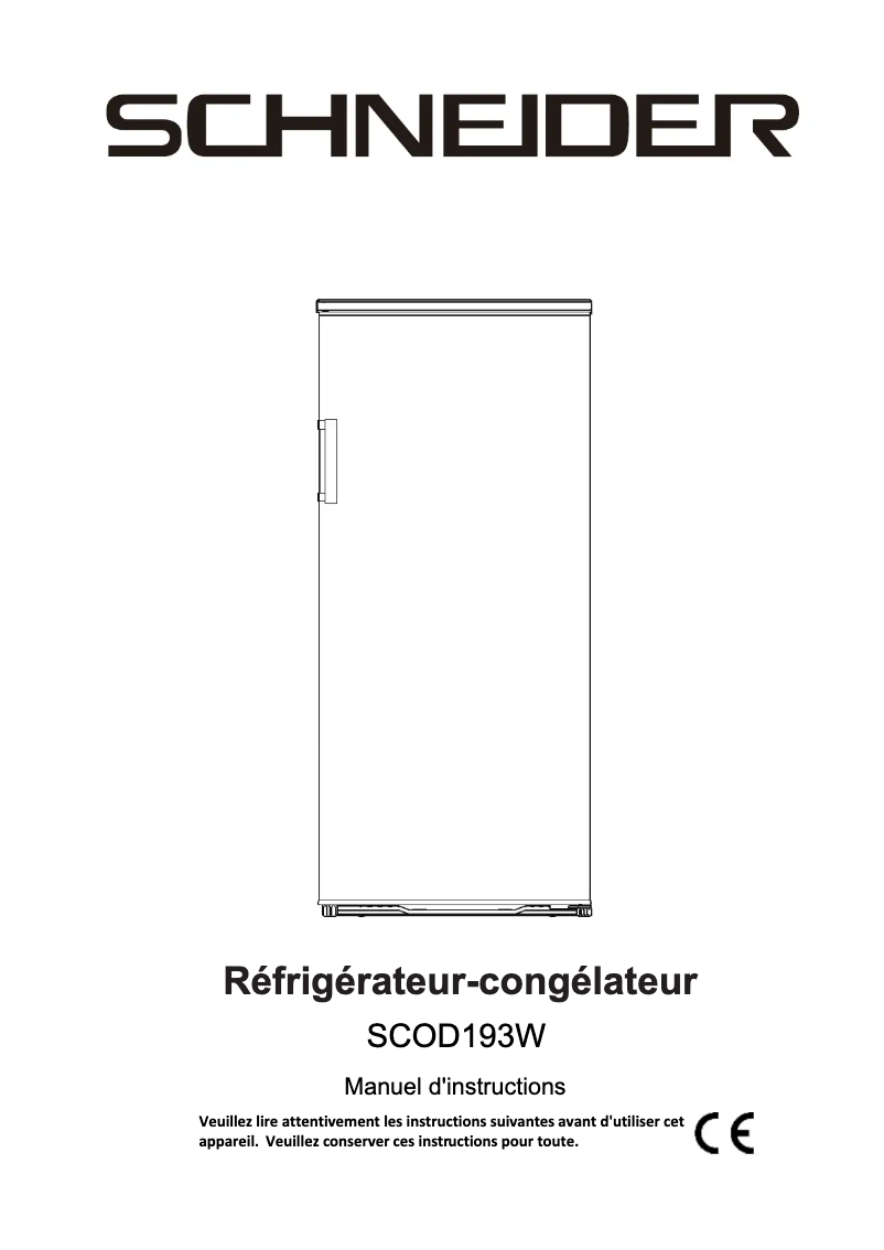 Imagen de la primera página del manual del dispositivo SCOD193W