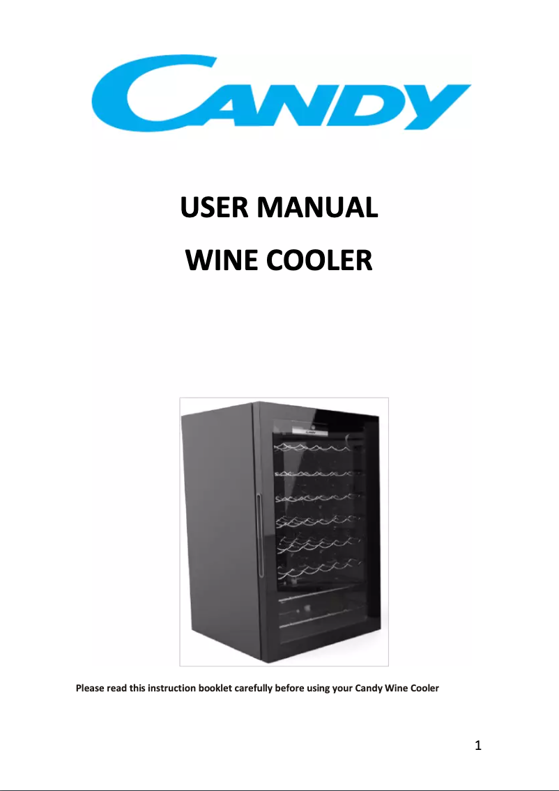 Page n°1 - Manuel utilisateur Candy CWC 150 EU