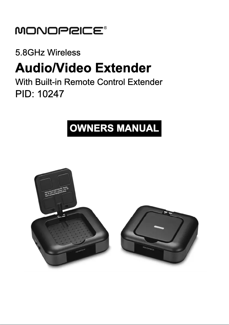 Page 1 de la notice Manuel utilisateur Monoprice 10247