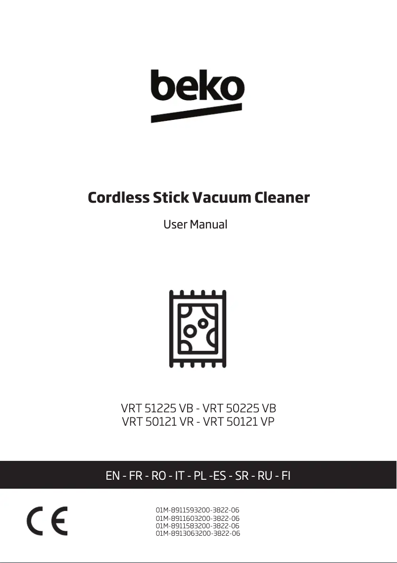 Page n°1 - Manuel utilisateur Beko VRT50225VB