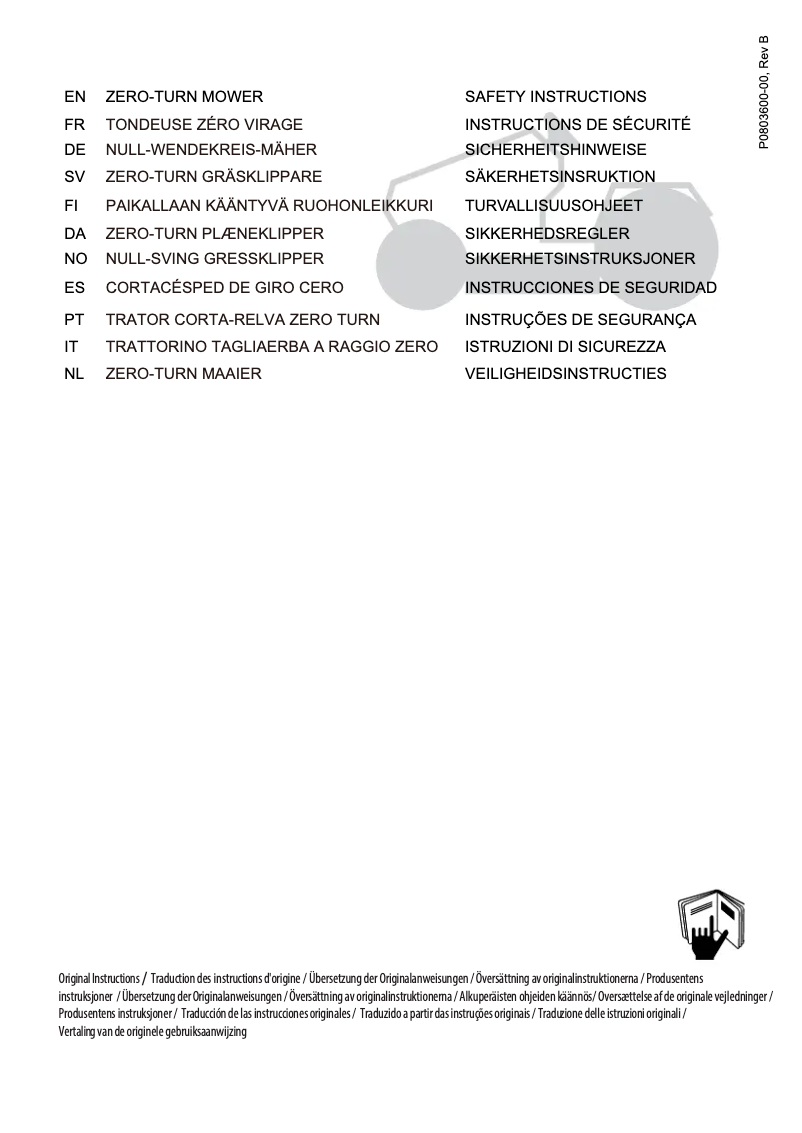 Page 1 de la notice Instructions / montage Cramer 82ZT107