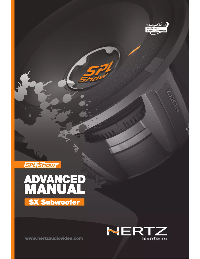 Image de la première page du manuel de l'appareil SPL Show SX 300 D.1