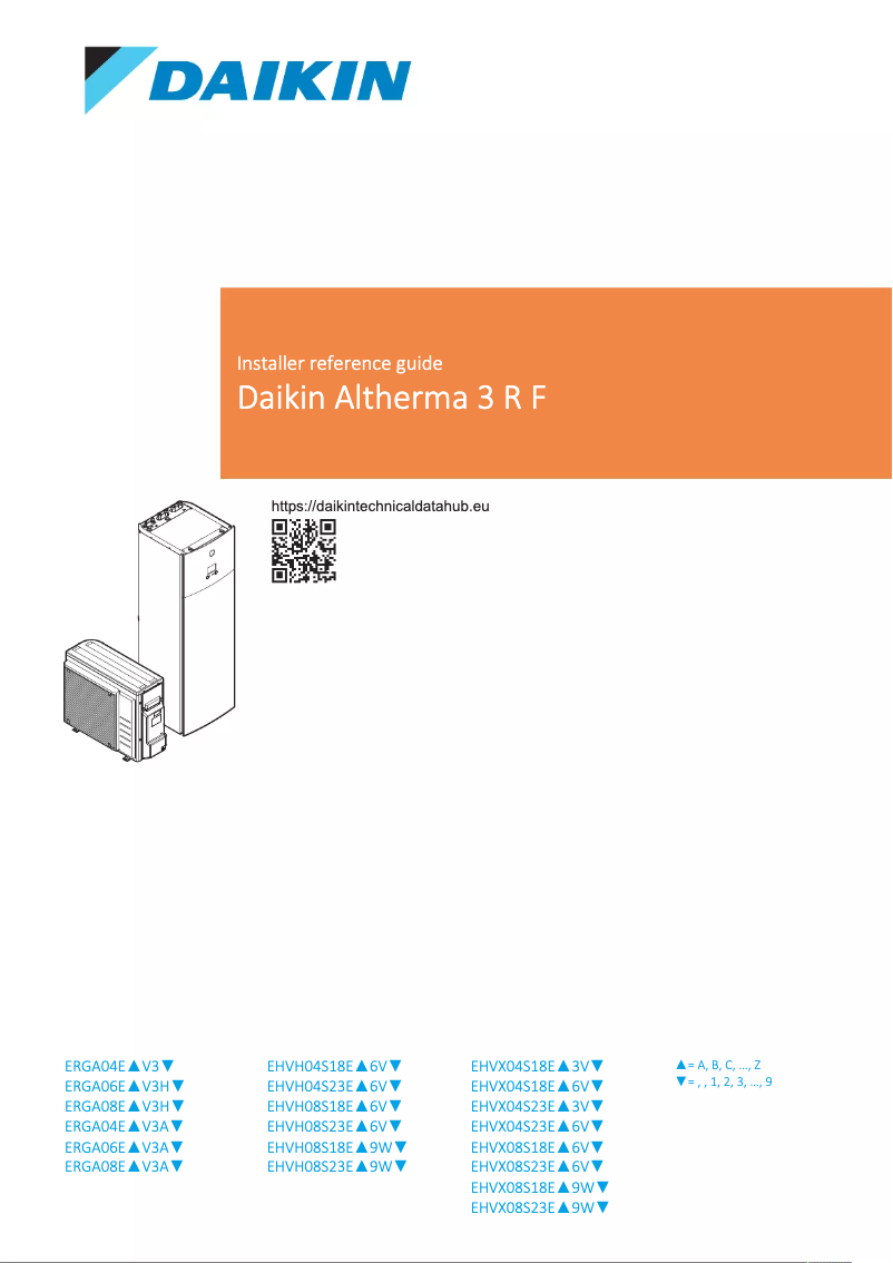 Page n°1 - Manuel utilisateur Daikin EHVX04S23EA6VG