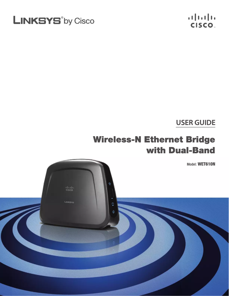 Page n°1 - Manuel utilisateur Linksys WET610N