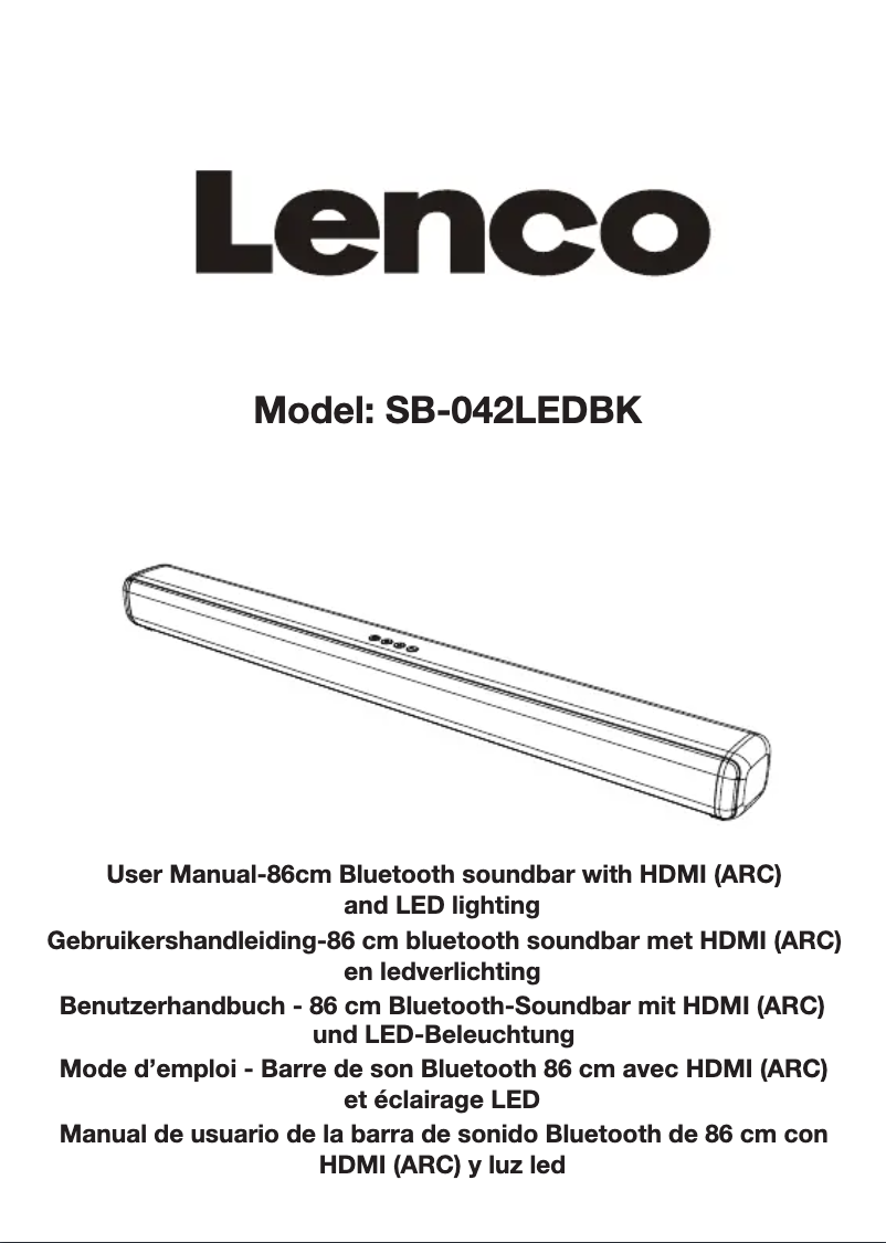 Image de la première page du manuel de l'appareil SB-042LED