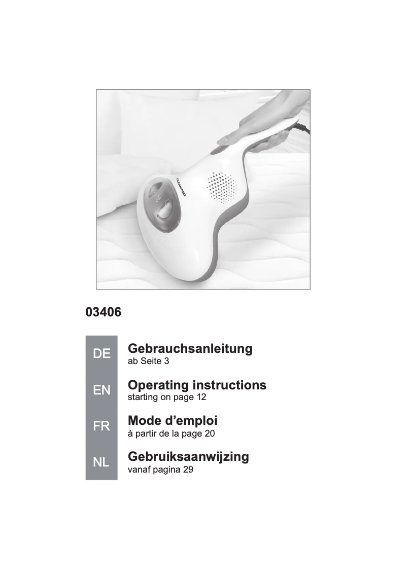 Imagen de la primera página del manual del dispositivo 03406