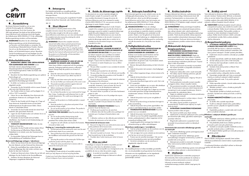 Page 1 de la notice Manuel utilisateur Crivit IAN 383694