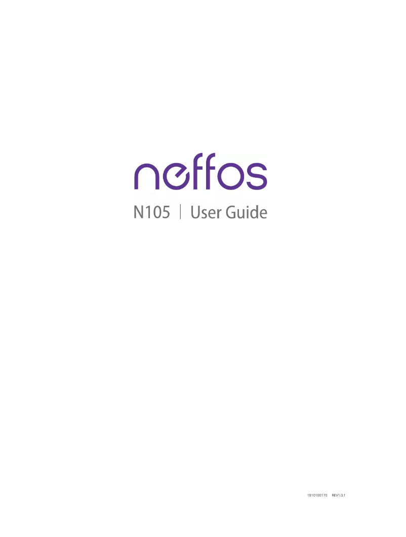 Page 1 de la notice Manuel utilisateur TP-Link Neffos N105