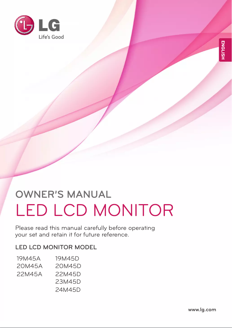 Página 1 del manual Manual de usuario LG 24M45D