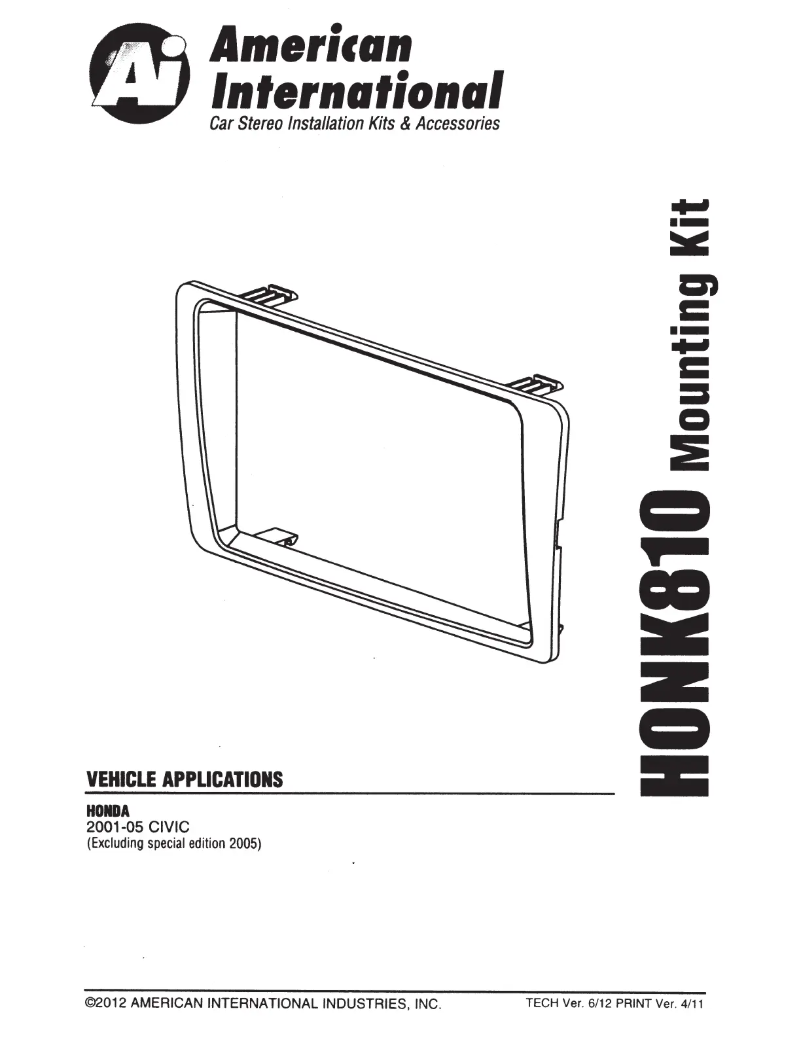 Image de la première page du manuel de l'appareil HONK810