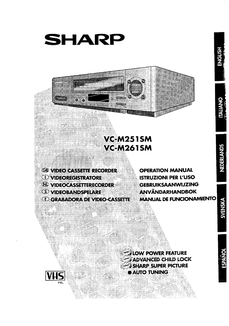 Page n°1 - Manuel utilisateur Sharp VC-M251