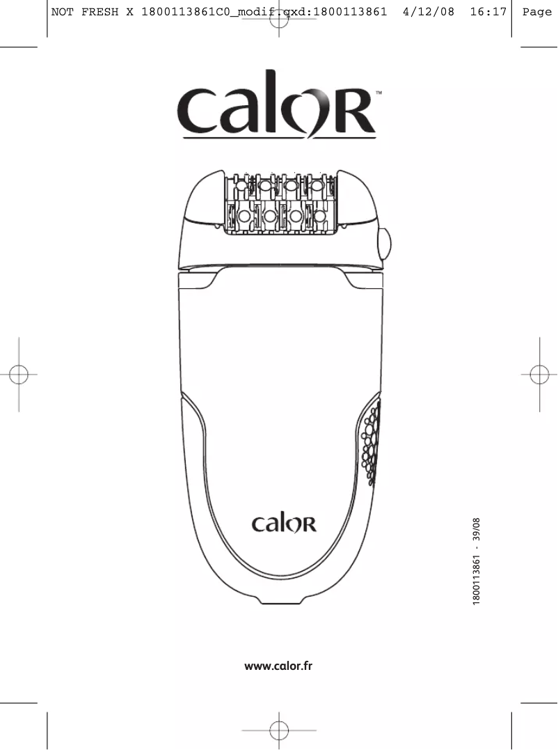 Page n°1 - Manuel utilisateur Calor EP7320 Fresh Extrem