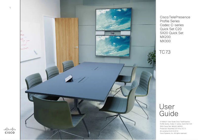 Page n°1 - Manuel utilisateur Cisco TelePresence MX200