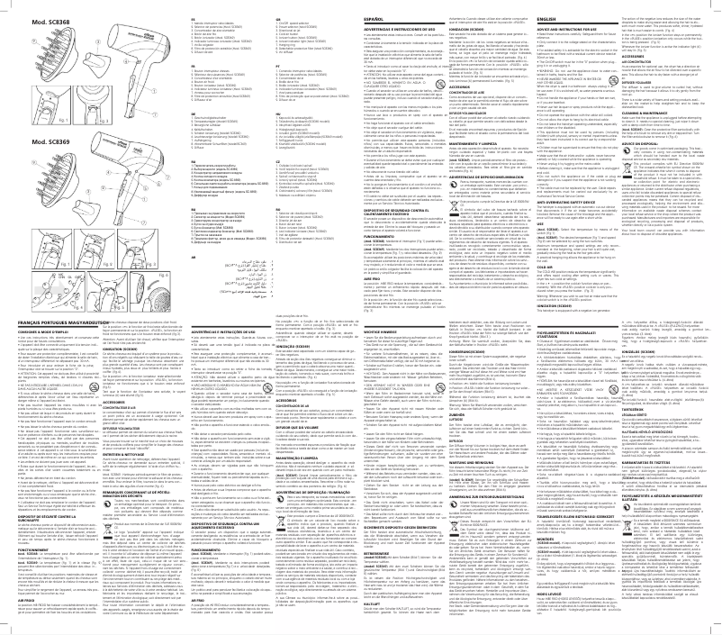 Image de la première page du manuel de l'appareil SC8368