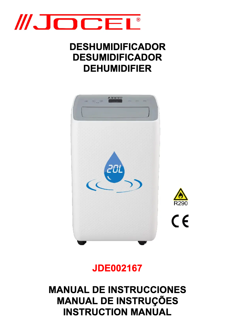 Page 1 de la notice Manuel utilisateur Jocel JDE002167