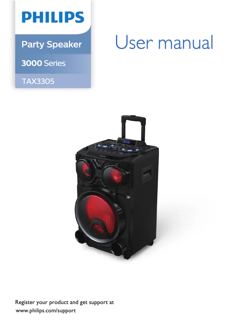 Image de la première page du manuel de l'appareil TAX3305