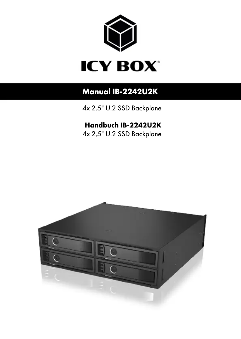 Page n°1 - Manuel utilisateur Icy Box IB-2242U2K
