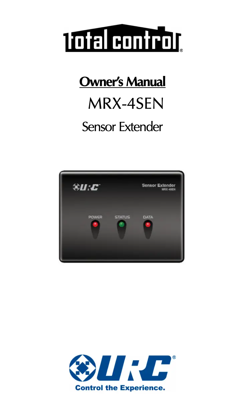 Page 1 de la notice Manuel utilisateur Universal Remote Control MRX-4SEN