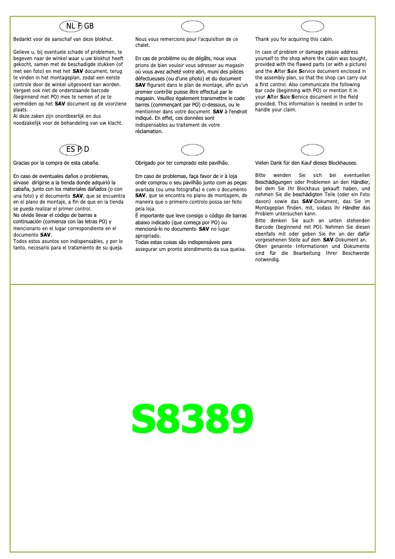 Page 1 of the manual User Manual Solid Randers S8389